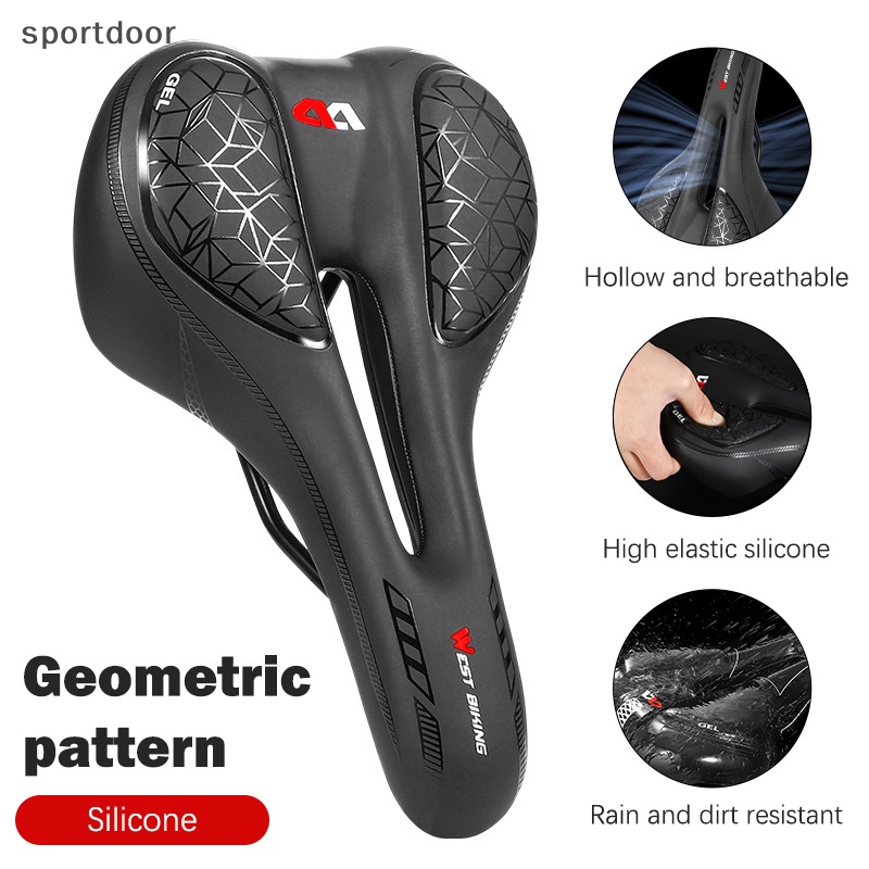 Yên Xe Đạp Leo Núi MTB Bằng Da PU Thoải Mái Chống Sốc