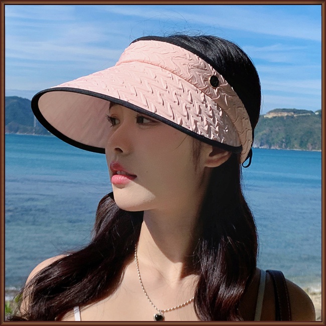 Mũ Chống Nắng Vành Rộng Hở Chóp Thời Trang Đi Biển Mùa Hè Cho Nữ