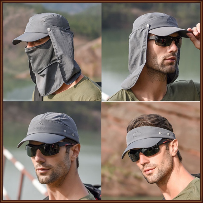 Mũ Lưỡi Trai Chống Nắng Mau Khô Có Thể Tháo Rời Cho Nam