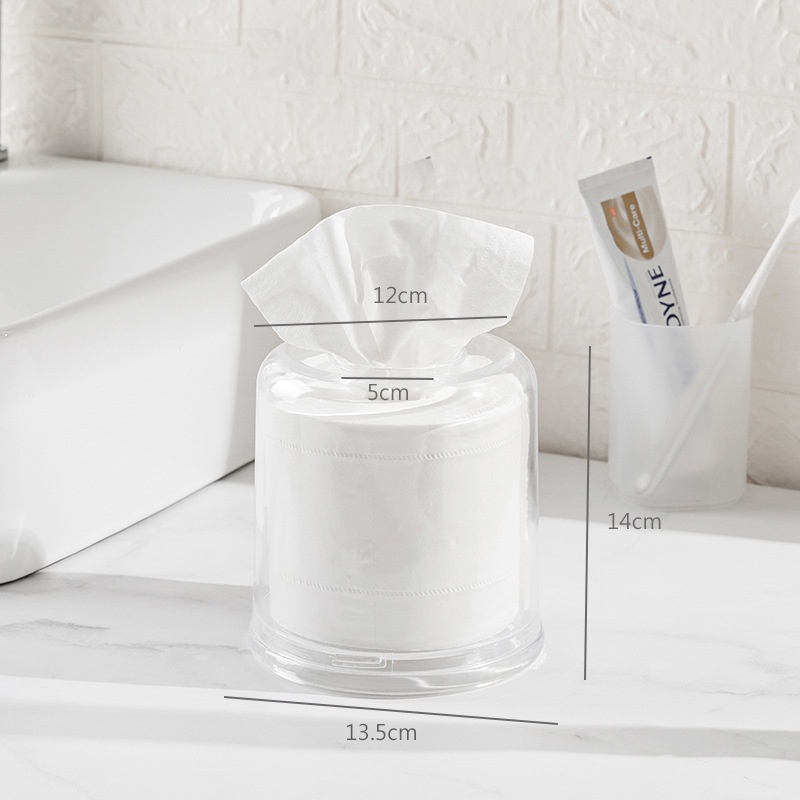 A-LIFE Hộp Đựng Khăn Giấy / Khăn Giấy Bằng Nhựa Dày Dặn Hình Vuông Trong Suốt Chống Vỡ Giá Đỡ