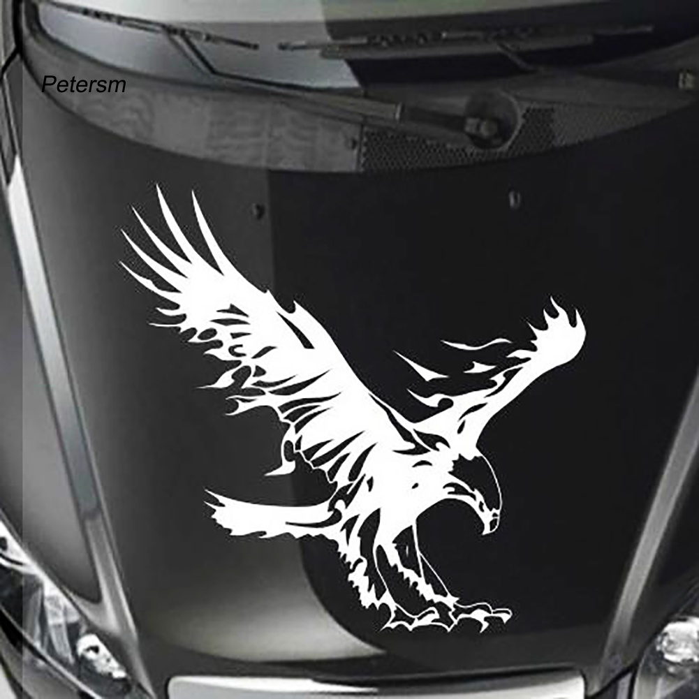 Miếng Dán Phản Quang Hình Đại Bàng Cá Tính Trang Trí Cửa Sổ Xe Hơi