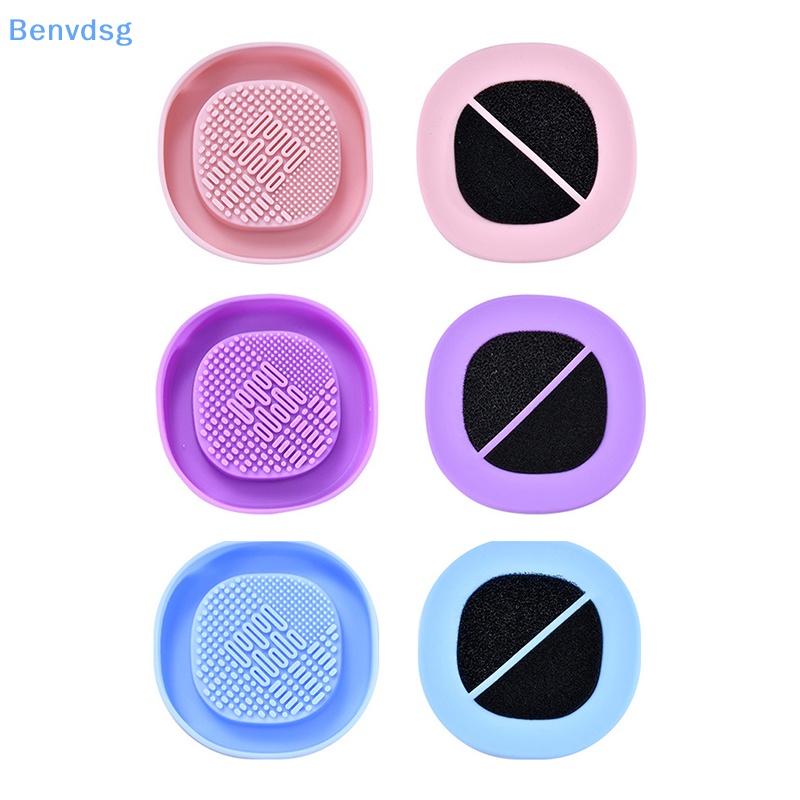 Hộp Silicone Làm Sạch Cọ Trang Điểm Tiện Dụng