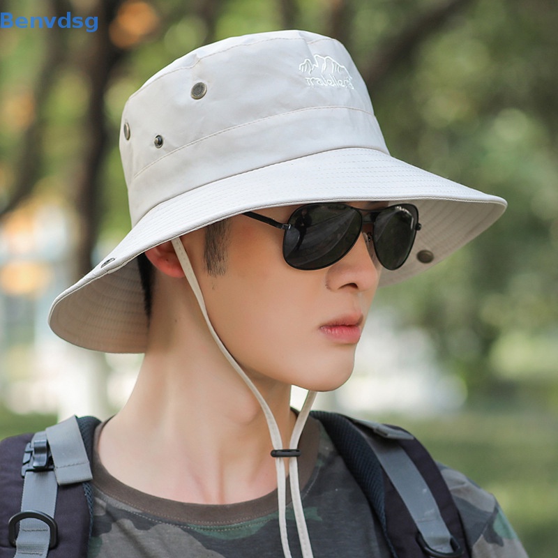 Mũ Bucket Panama Chống Nắng Ngoài Trời Thời Trang Mùa Hè Cho Nam Giới