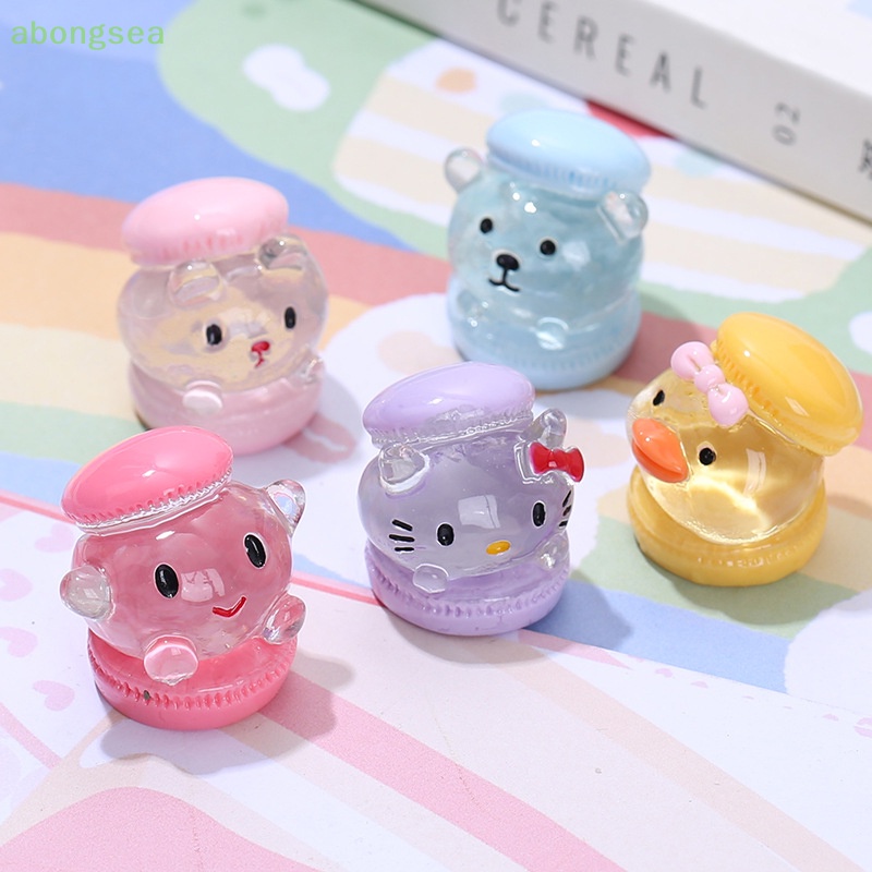 Set 2 Bánh Hamburger Hoạt Hình Bằng Nhựa Resin Trang Trí Tiểu Cảnh