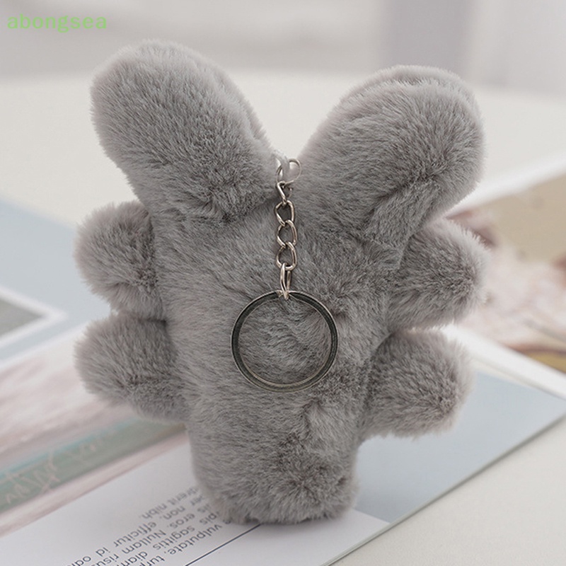 Abongsea Móc Khóa Thỏ Nhồi Bông Giàu Có Xinh Xắn