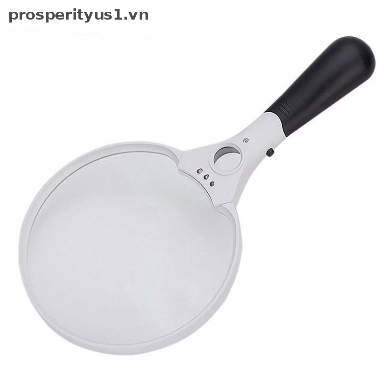 Kính Lúp 25X 3 Bóng Đèn LED Siêu Sáng Cầm Tay Gọn Nhẹ Cực Mạnh Chuyên Dụng