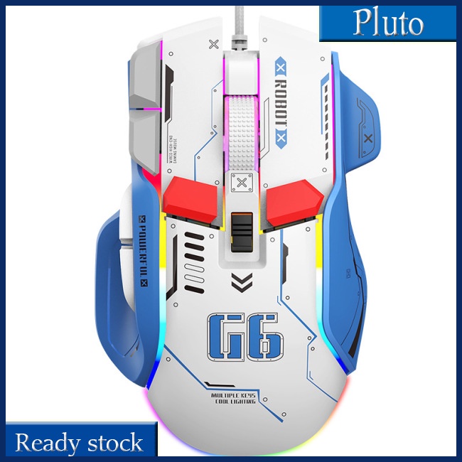 Mới Chuột Quang Chơi Game G6 12800dpi Rgb Nhiều Màu Sắc