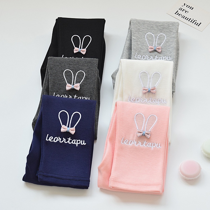 Quần Legging Dài Mỏng Thời Trang Cho Bé Gái 1-7 Tuổi