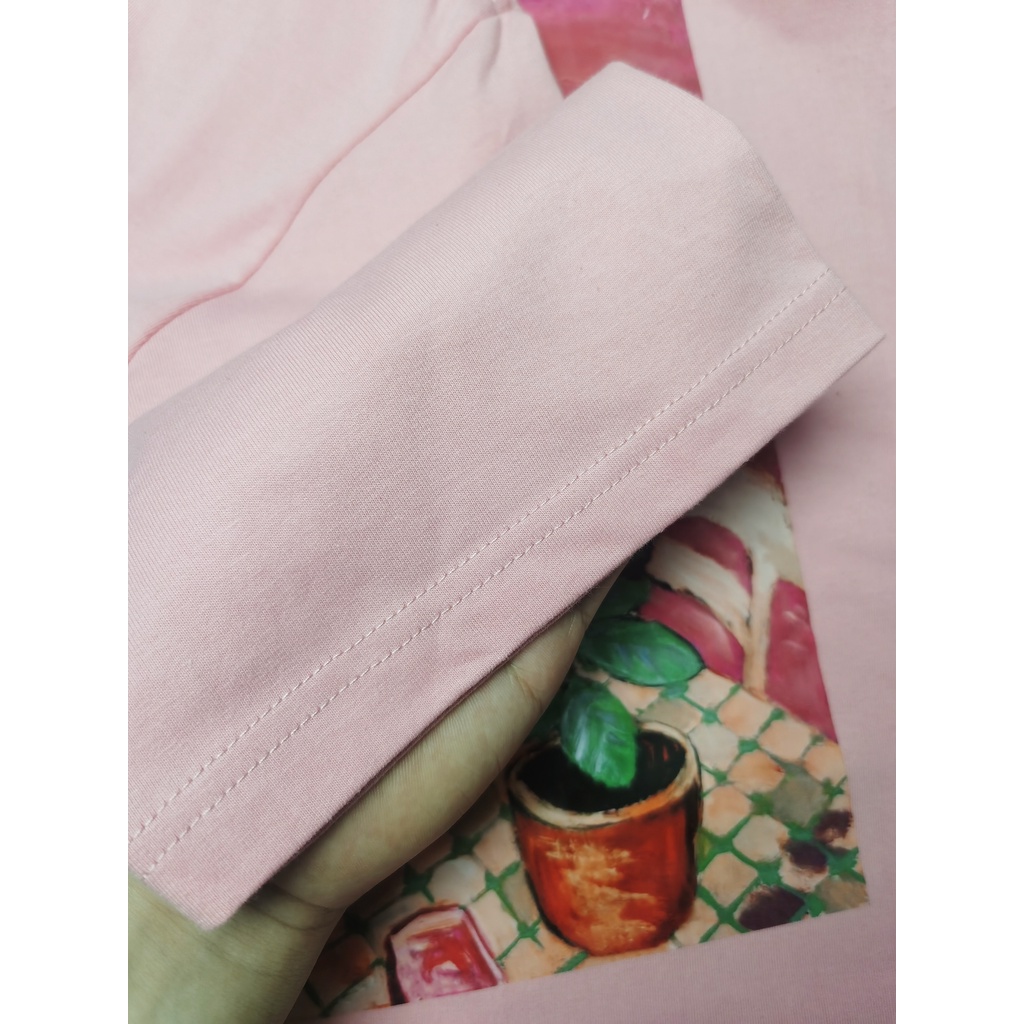 NRVP Áo Thun 100% Cotton Tay Ngắn In Hình Phong Cách Hàn Quốc Mới