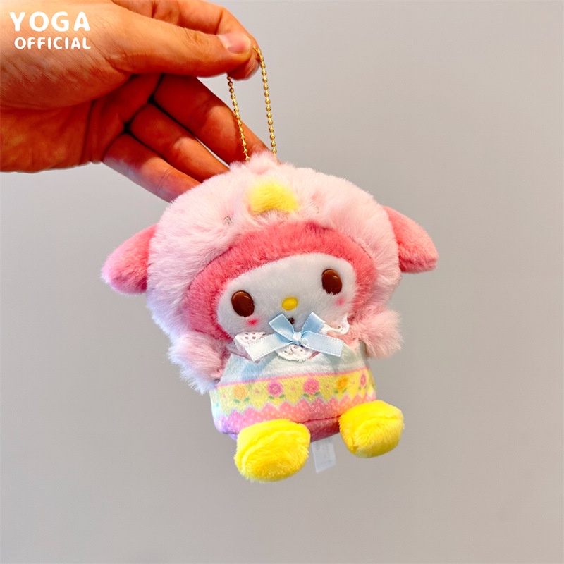 Móc Khóa Hình Cinnamoroll Mymelody Kuromi Nhồi Bông Dễ Thương