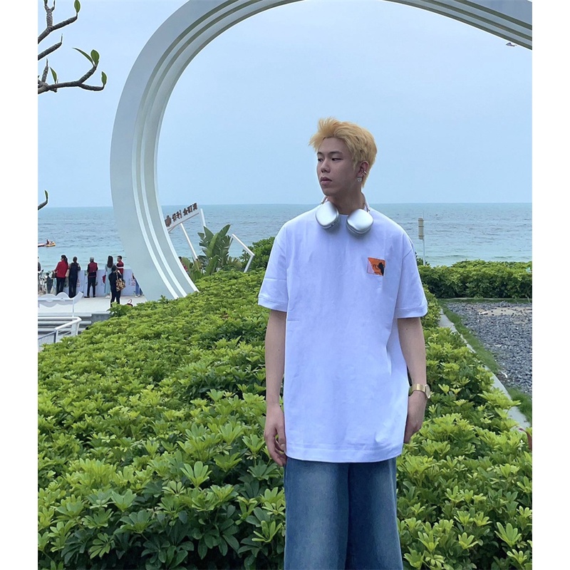 Áo Thun Tay Ngắn F-D88- Thời Trang Mới Nhất Thêu Logo Phong Cách Cặp Đôi Rtsu5Rjkj