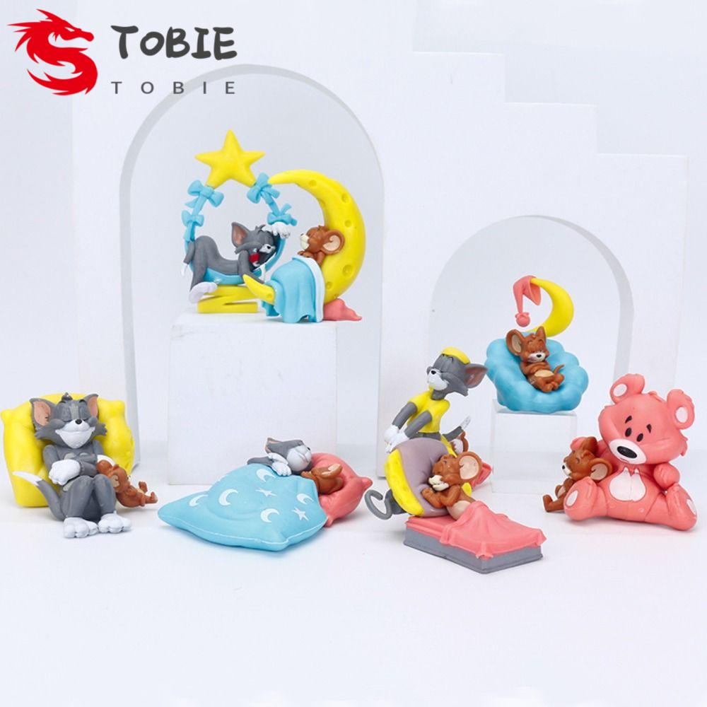 Mô Hình Mèo Tom Và Chuột Jerry Dễ Thương Trang Trí Bảng Điều Khiển Xe Hơi