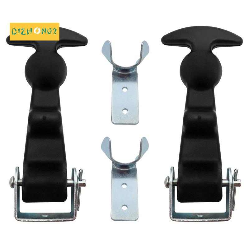 2packs 4,7 Inch Tay cầm chữ T Chốt rút có chân đế , Nắp đậy linh hoạt bằng cao su Catch T-Handle Hasp , cho mui xe , Động cơ xe