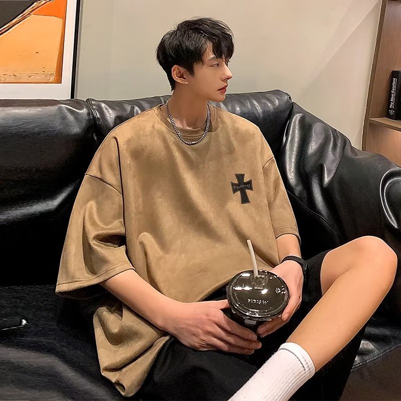 Áo Thun Tay Ngắn Dáng Rộng Cỡ Lớn 150kg Thời Trang Mùa Hè Cho Các Cặp Đôi