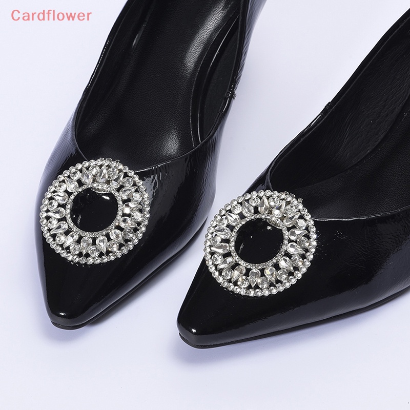 1 Kẹp Giày Cao Gót Đính Đá Lấp Lánh Cho Cô Dâu Mới