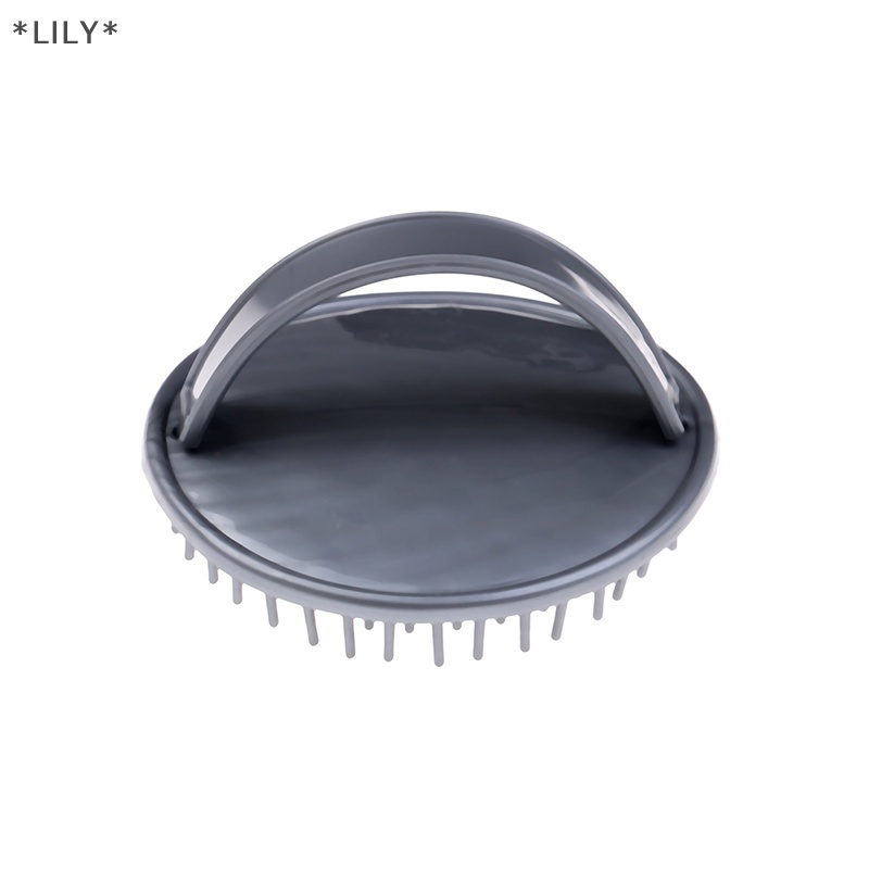 Lily tắm tóc dầu gội bàn chải chải Silicone massage da đầu chống trượt bàn chải tóc chăm sóc uuu
