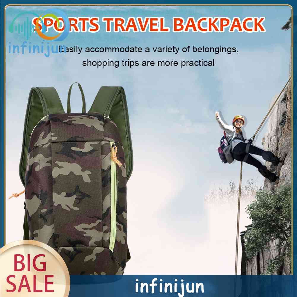 Ba Lô Leo Núi Dung Tích 10L Chống Thấm Nước Hoạ Tiết Lính Cho Nam Và