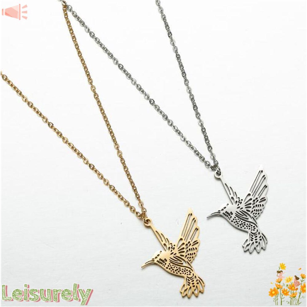 Vòng cổ Mặt Hình Chim Ruồi Độc Đáo Cho Nữ|Mặt Vòng cổ Hình Chú Chim Dễ Thương Xinh Xắn