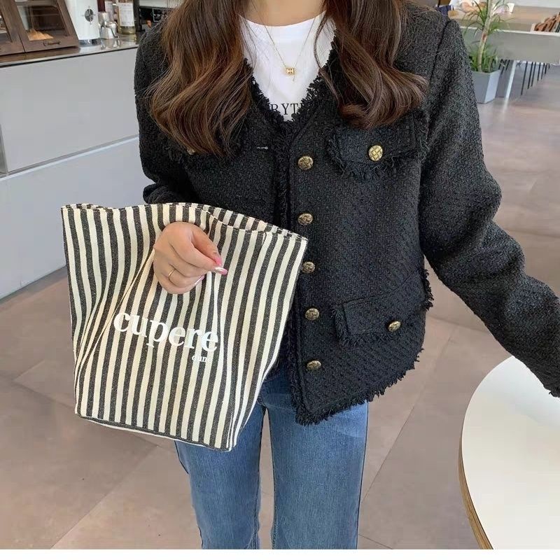 Túi Vải Canvas Thân Thiện Với Môi Trường Đựng Hộp Cơm Trưa Tiện Dụng