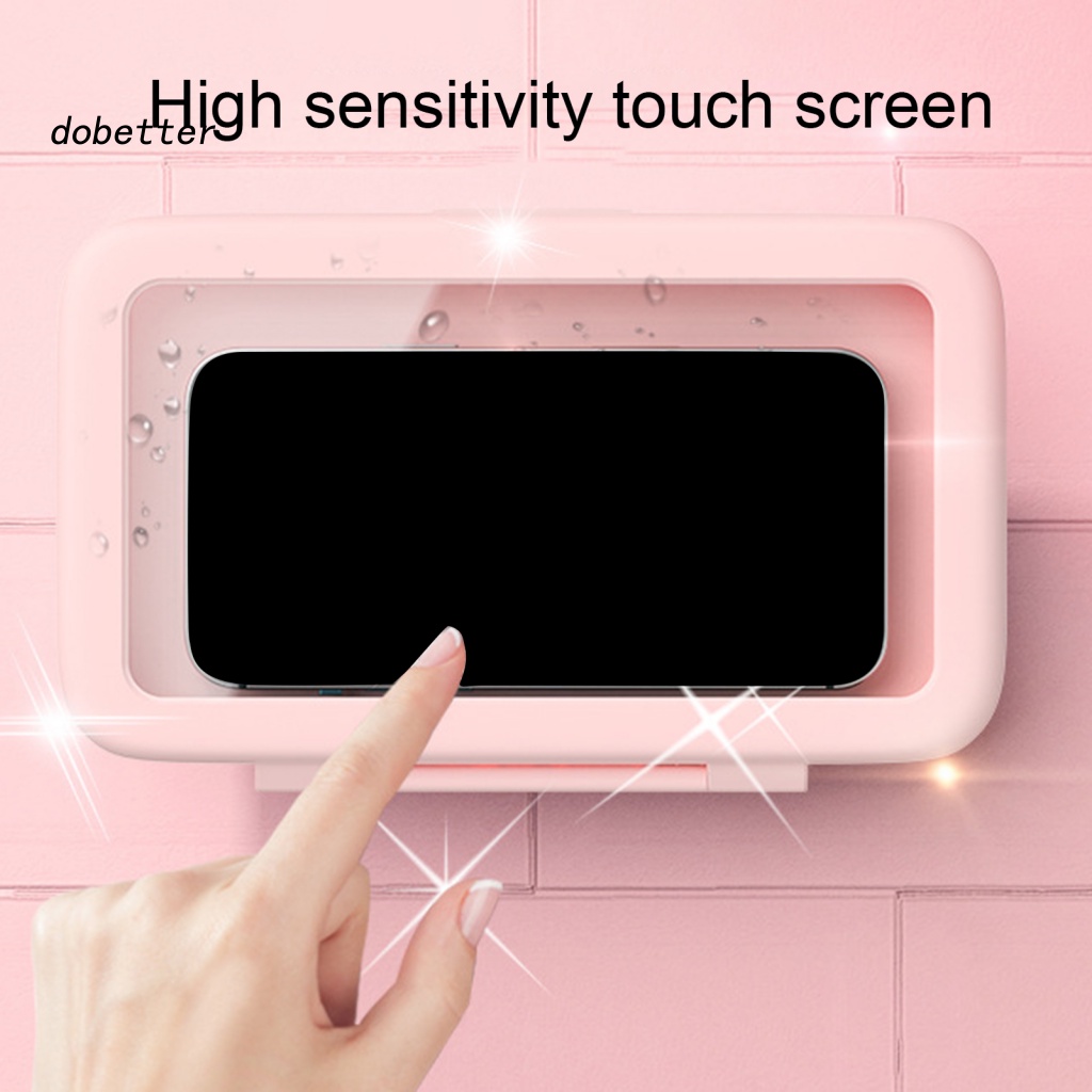 Túi Đựng Điện Thoại Dán Tường Chống Nước Cảm Ứng Tự Dính Cho Nhà Tắm