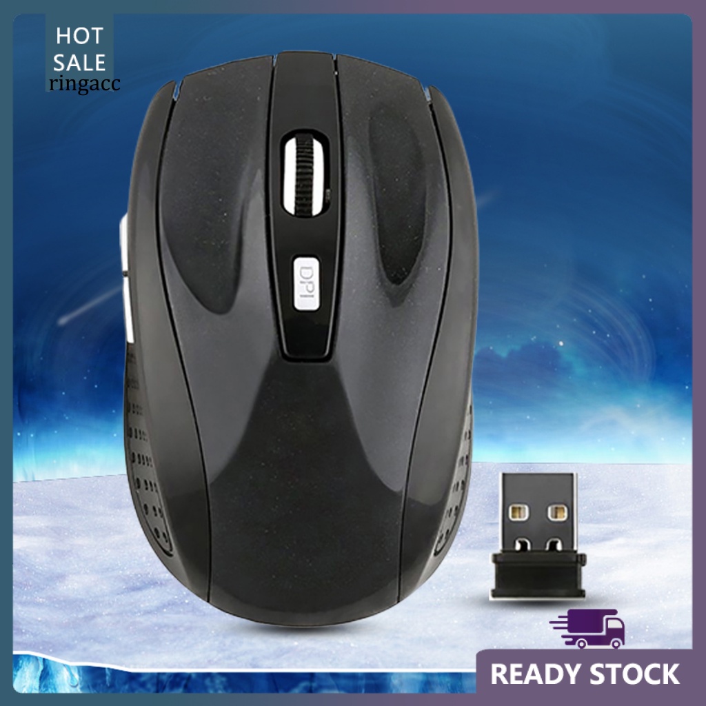 Chuột Quang Không Dây 2.4GHz ĐầU NhậN USB 2.0 Cho Laptop / PC