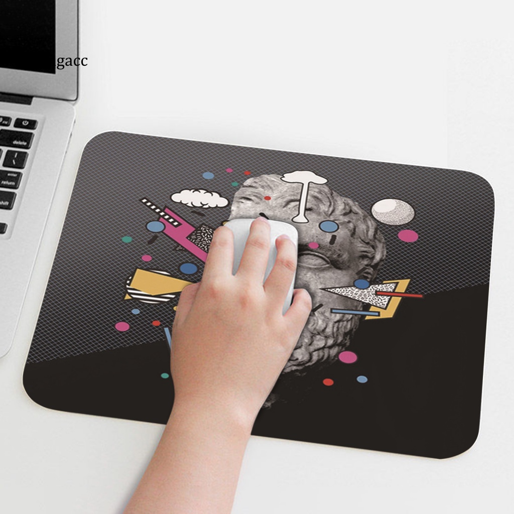 Tấm Lót Chuột RGA Bằng Cao Su Mềm Chống Trượt Họa Tiết Hình Học Nhiều Màu Sắc Dành Cho Văn Phòng