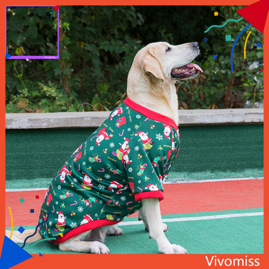 Áo Khoác Cardigan Mềm Mại In Họa Tiết Giáng Sinh Dễ Thương Cho Thú Cưng