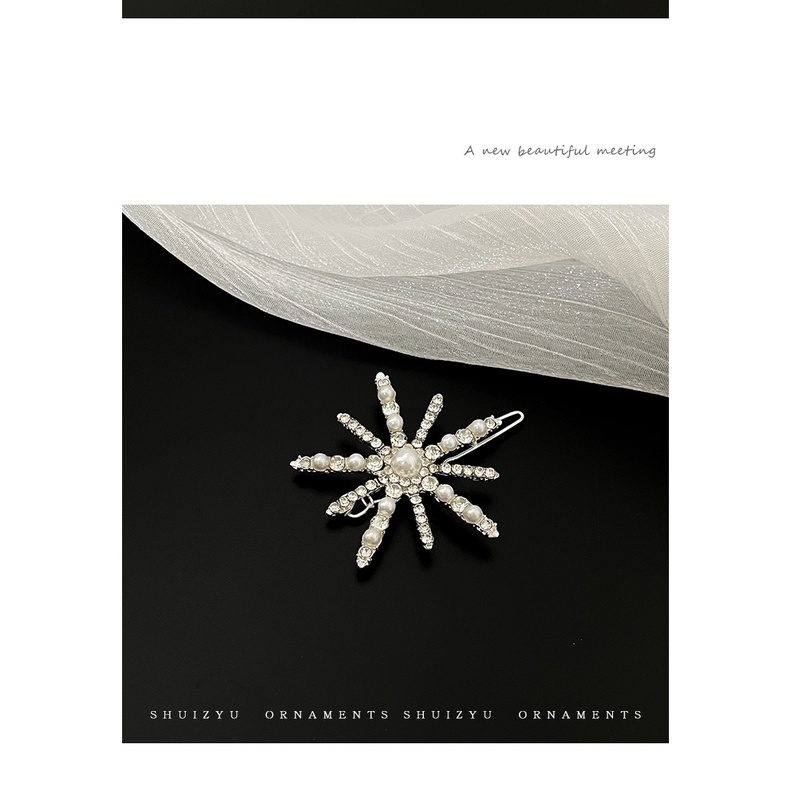 Kẹp Tóc Ngang Một Hàng Đính Ngọc Trai Nhân Tạo Thời Trang 2023 Dành Cho Bạn Nữ