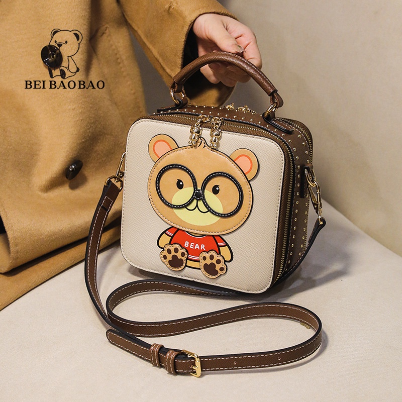 Túi đeo chéo nữ Bill Bear dễ thương Thời trang túi xách nữ
