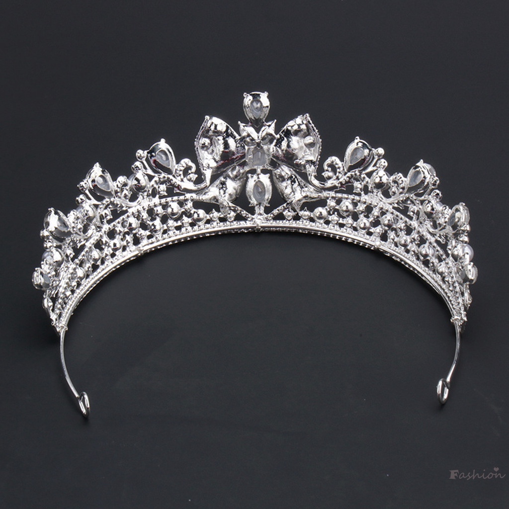 Vương Miện Nữ Hoàng Đính Hạt Giả Ngọc Trai