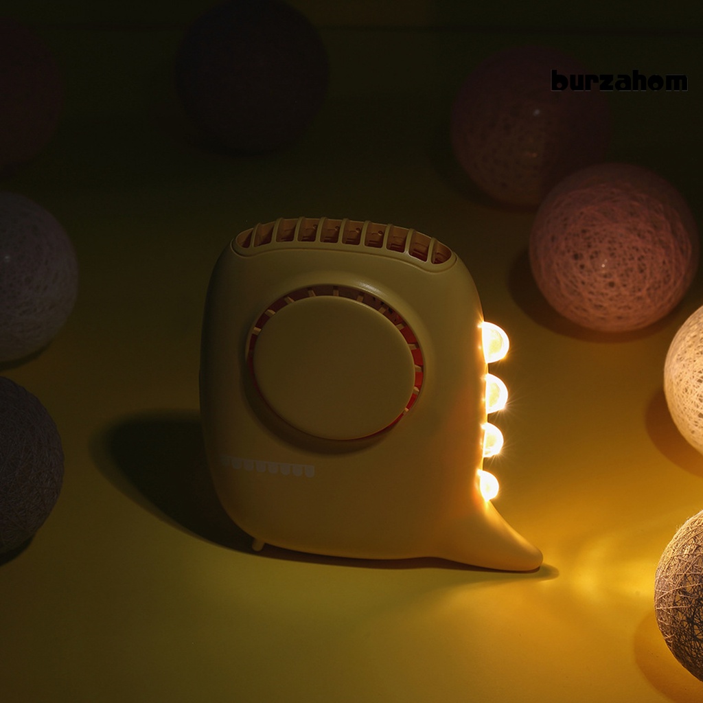 Quạt USB Mini Cầm Tay Đa Năng Hình Khủng Long Có Đèn Ngủ Tiện Dụng