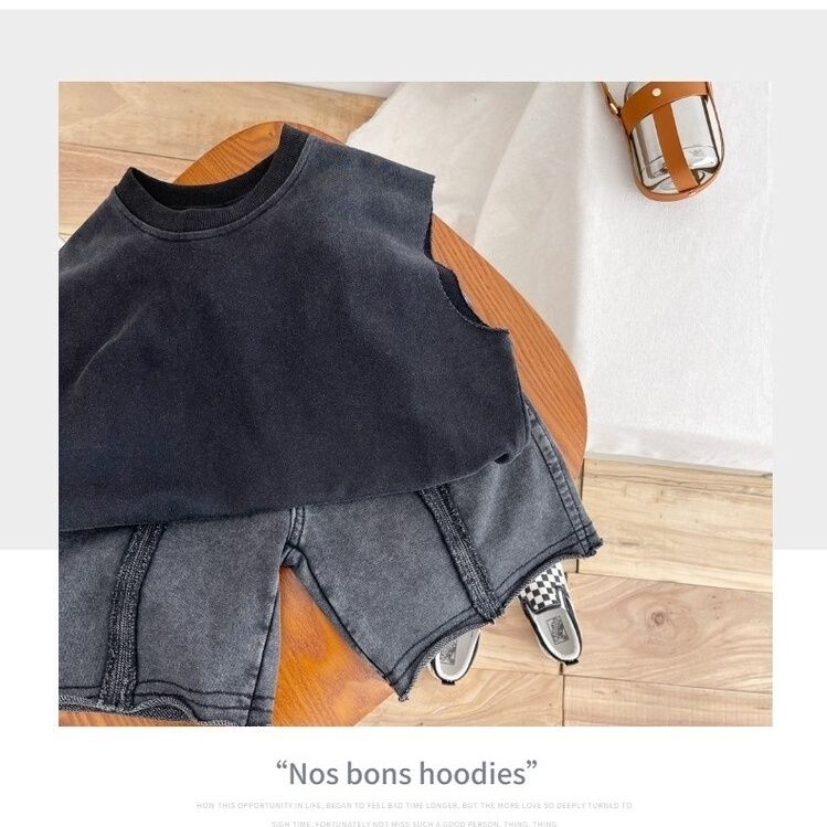 Áo Thun Ba Lỗ Màu Trơn Thoáng Khí Thoải Mái Thời Trang Mùa Hè Cho Bé Trai