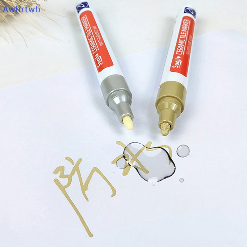 Set 12 Bút Đánh Dấu Màu Trắng Chống Thấm Nước Tiện Dụng Mới