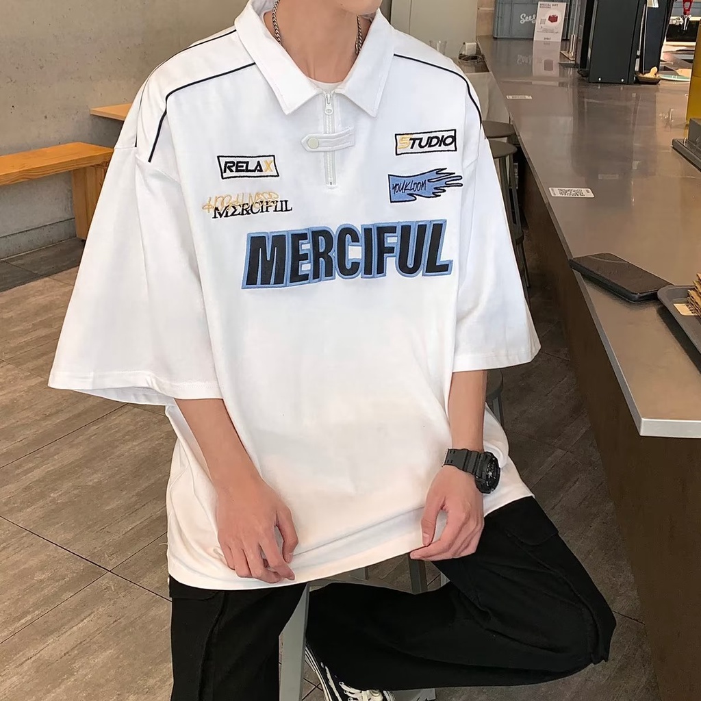 Áo Thun Polo Tay Ngắn Phong Cách Hong Kong Thời Trang Mùa Hè Cho Nam