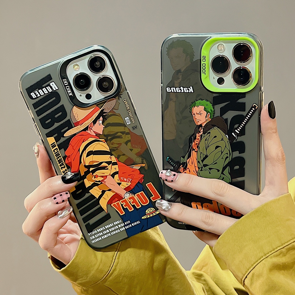 Ốp Điện Thoại TPU Mềm Trong Suốt Họa Tiết One Piece Cho iPhone 11 13 12 14 PRO MAX