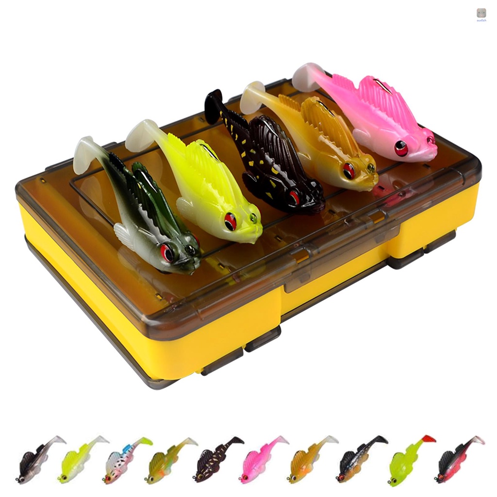 Set 10 Mồi Giả Nhử Cá Kèm Hộp Đựng Tiện Lợi