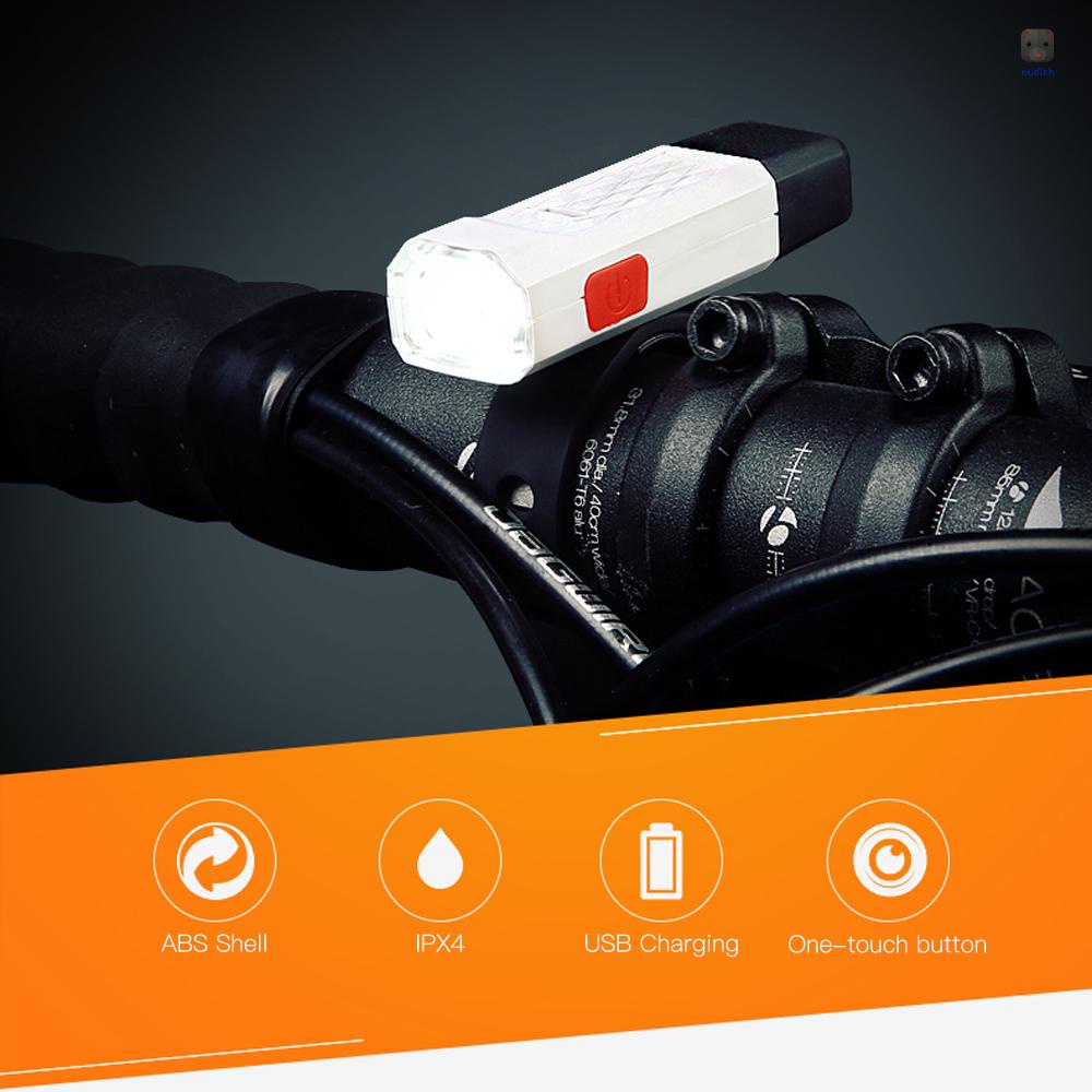 Bộ Đèn Pha Trước Và Sau Sạc USB Chống Nước Cho Xe Đạp