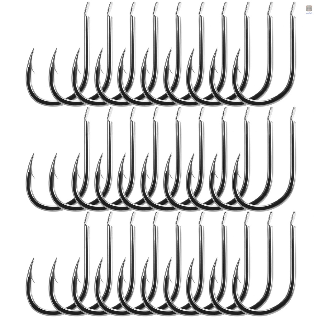 Set 30 Lưỡi Câu Cá Bằng Thép Carbon Mềm