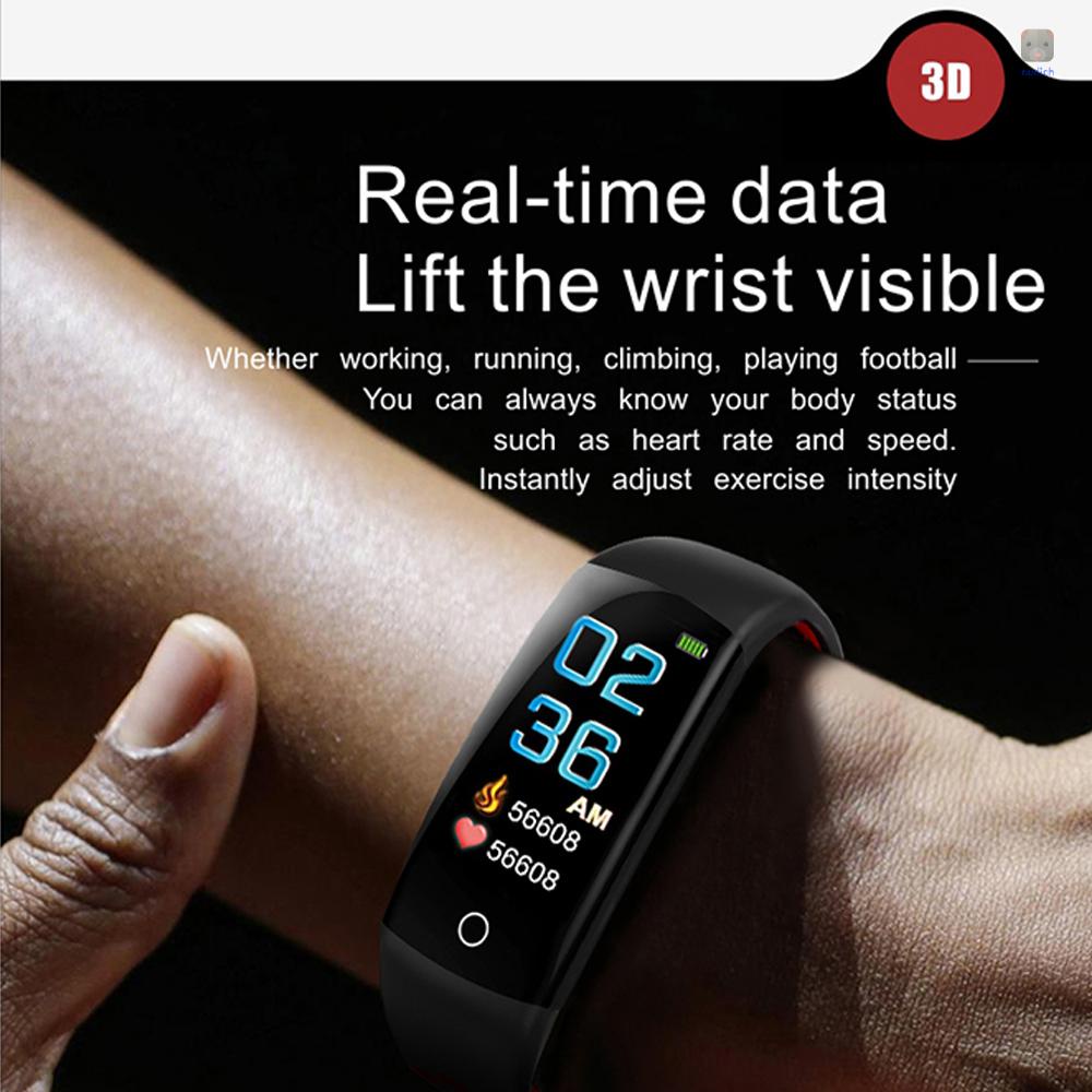 Đồng Hồ Thông Minh Q6S Màn Hình Màu 3D Đa Năng Chống Thấm Nước Nhỏ Gọn Bằng Silicon