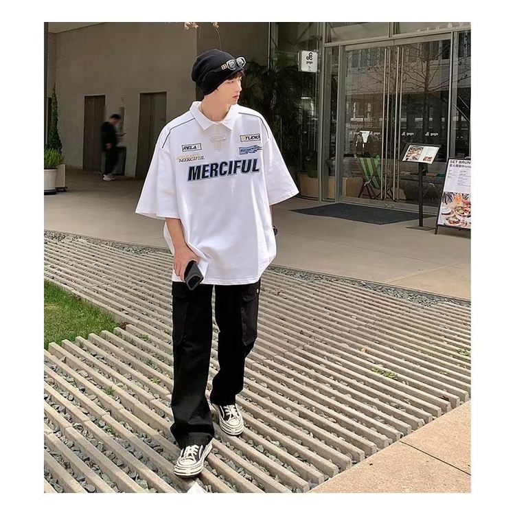 Áo Thun Polo Tay Ngắn Phong Cách Hong Kong Thời Trang Mùa Hè Cho Nam