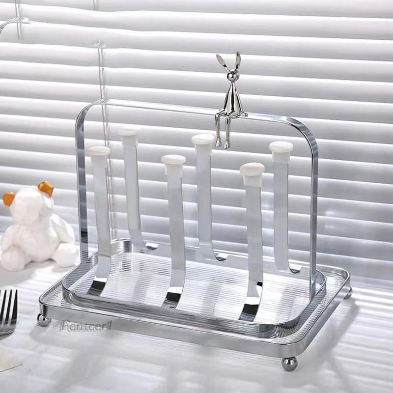 [Fenteer1] Giá Đỡ Cốc Nước Bằng Chất Liệu Bền Trang Trí Nhà Hàng / Quầy Bartop