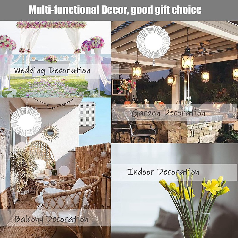 Set 6 Con Quay Gió 3D 8 Inch Treo Trang Trí Sân Vườn Ngoài Trời