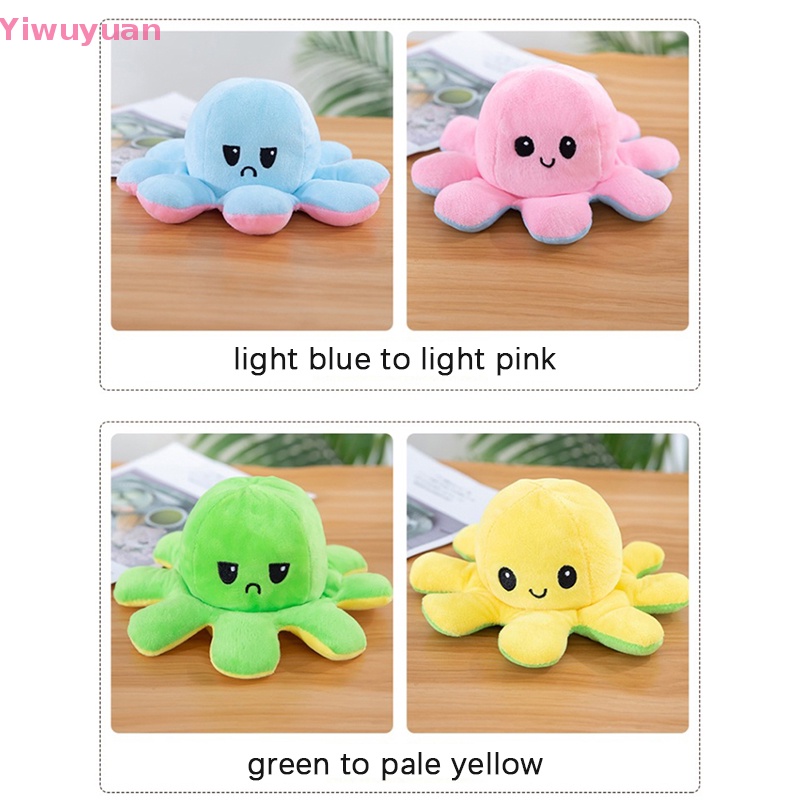 < Yiwuyuan > Tượng Bạch Tuộc Hai Mặt Dễ Thương Làm Quà Sinh Nhật Trang Trí