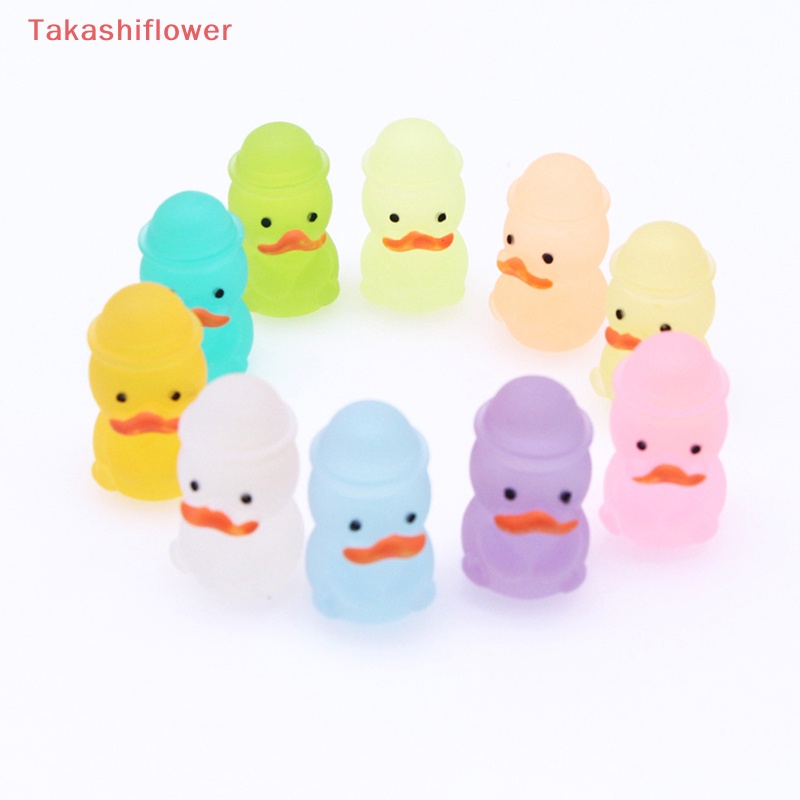 (Takashiflower) Búp Bê Vịt Hoạt Hình Nhiều Màu Sắc Phát Sáng Dùng Để Trang Trí