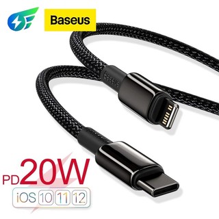 Dây cáp sạc nhanh baseus usb c sang lighting 20w cho iphone 12