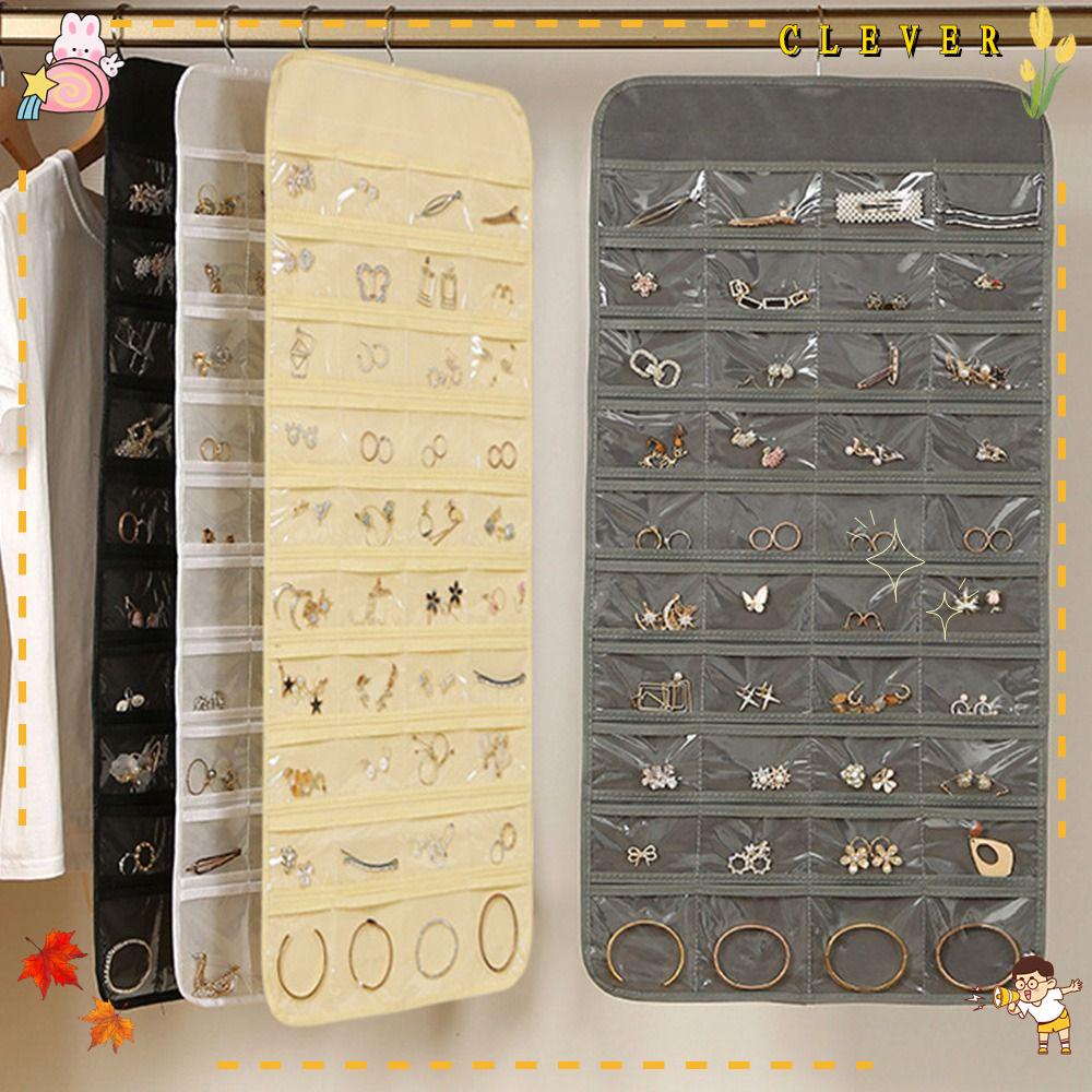 Túi Treo Đựng Trang Sức 80 Ngăn Bằng Vải Không Dệt