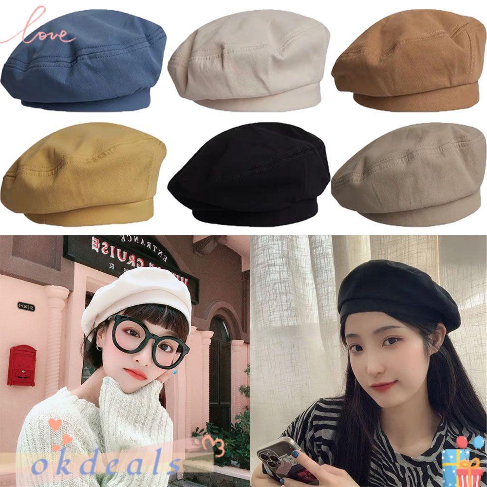 Mũ Nồi Cotton Màu Trơn Co Giãn Tốt Thời Trang Cho Nữ