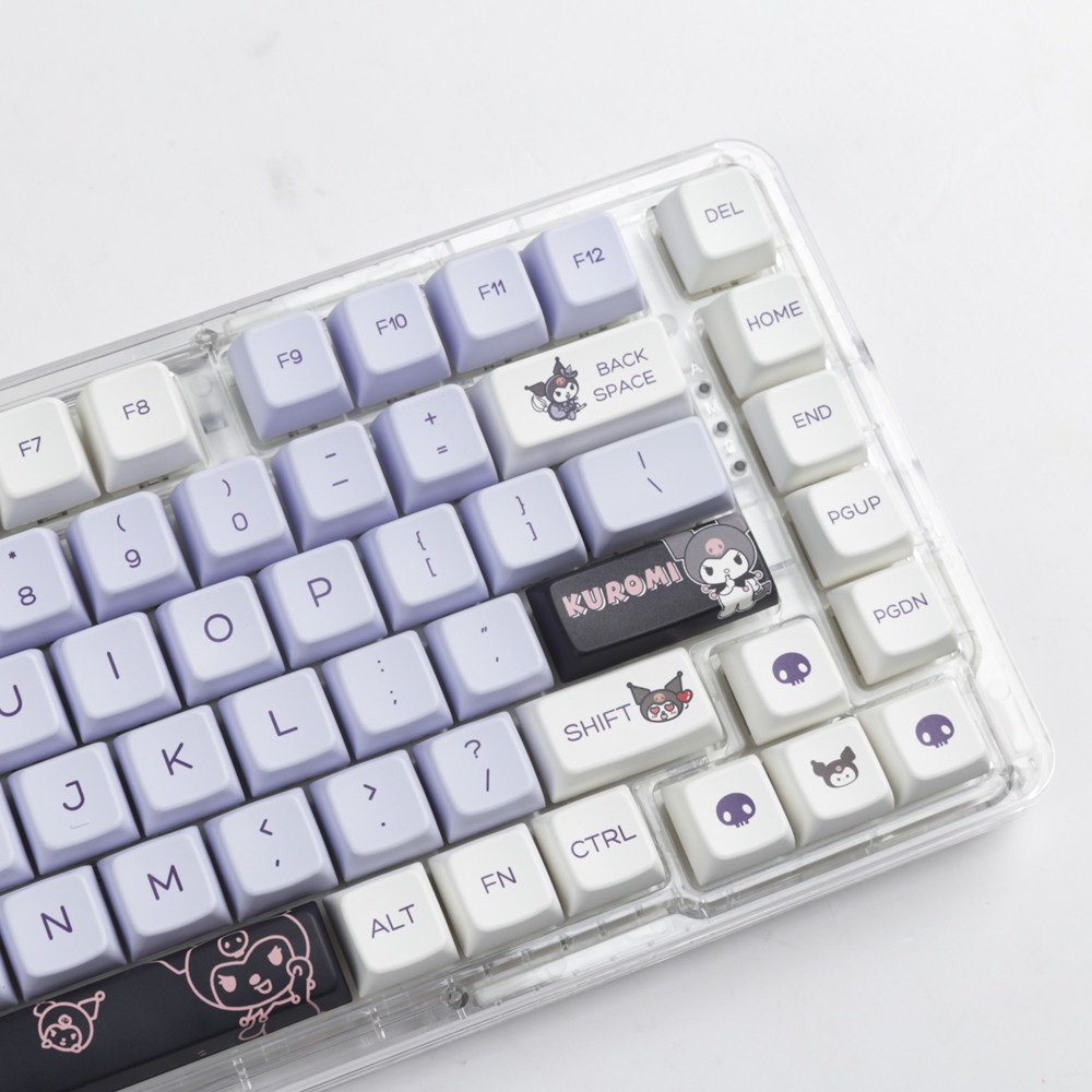 Kuromi Keycaps MDA Profile My Melody Anime PBT Dye Sub Bàn Phím Cơ Keycap
