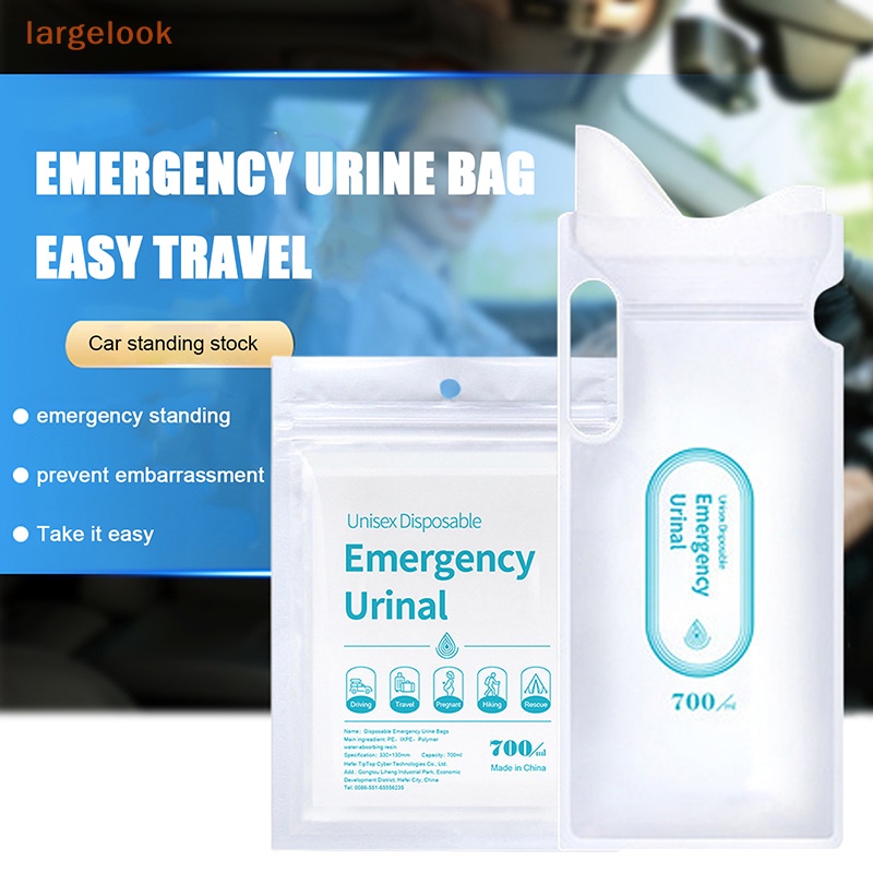 Set 4 Túi Đi Vệ Sinh Khẩn Cấp Mini Di Động Dùng Một Lần Cho Xe Hơi