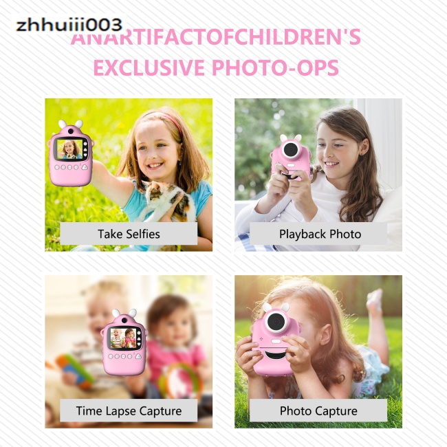 Máy Ảnh Tức Thì Mp3 ZHIHUI P1 2.4-inch HD Dành Cho Bé Gái